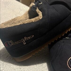 Champion Blue Shoes with Tan Lining